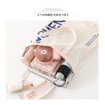 Doco Home Products Canvas Bag Female Handbag Simple Large-capacity Shoulder Bag Literary Fashion Canvas Bag Japanese Environmental Protection Shopping Storage Bag Female College Student Letter M - Image 5