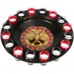SPIN N SHOT ROULETTE DRINKING GAME 16 cups Russian turntable bead game wine set