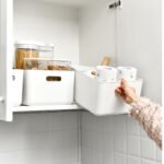 Visitor Storage Box Japanese Simple Desktop with Handle Storage Box Cosmetic Snack Storage Box Multifunctional Sundry Storage Box Underwear Storage Basket 15L Medium Size 4# - Image 9