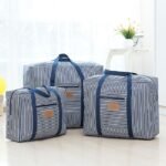 Nanjiren NanJiren storage bag reinforced thickened Oxford cloth waterproof luggage packing bag solid color cotton quilt moving bag consignment bag 50*40*25cm - Image 4