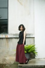 Dazhuo's new product background butterfly button gentle and charming sleeveless shirt 60503 - Image 3