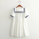 Summer new navy style pure tie Japanese sailor suit college style dress female 10573 - Image 4