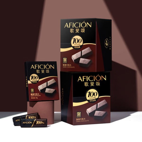 Gopherson dark chocolate 100% pure cocoa butter super bitter candy snacks no added sucrose leisure sports fitness food 272g