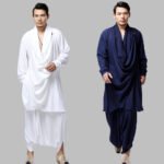 Improved Hanfu cotton and hemp tea suit