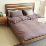 Japanese-style good product Muji simple four-piece set Tianzhu cotton knitted cotton naked sleeping bedding fitted sheet 1.8m bed wholesale - Image 7