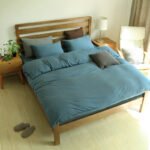 Japanese-style good product Muji simple four-piece set Tianzhu cotton knitted cotton naked sleeping bedding fitted sheet 1.8m bed wholesale - Image 2