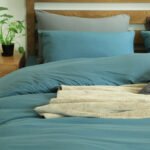 Japanese-style good product Muji simple four-piece set Tianzhu cotton knitted cotton naked sleeping bedding fitted sheet 1.8m bed wholesale - Image 4