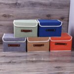 Simple modern storage box with cover linen box foldable finishing box student dormitory household finishing box spot