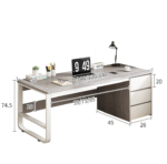 Computer desk desktop home desk modern minimalist with drawer desk table and chair combination bedroom student study table - Image 2