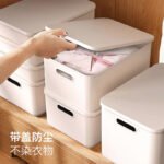 Vilscijon Japanese-style storage box storage basket sundries finishing box desktop multi-functional large storage underwear storage box - Image 6