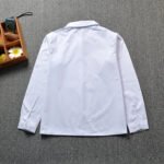 JK uniform round neck / maru ? exorcism pleated forest deer embroidered long-sleeved shirt student shirt - Image 2