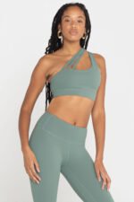 Asymmetrical Straps Sports Bra - Image 3