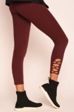 Second-Skin Feel Legging - Calf Cross Straps 25" - Image 3