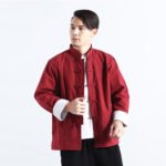 Improved Hanfu button linen shirt