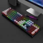 Viper K4 wired game color-blocking keyboard desktop computer accessories luminous manipulator feel wired backlit keyboard - Image 2