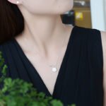 Silver-plated branch cherry blossom necklace Japanese cute sweet simple flower pendant clavicle chain necklace manufacturers wholesale - Image 2