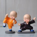 Kung Fu little monk car ornaments creative doll car accessories manufacturers car decoration small ornaments wholesale - Image 2