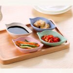 Wheat straw leaves small dish creative snack plate Japanese tableware vinegar dish soy sauce dish bone plate pickles dish - Image 2