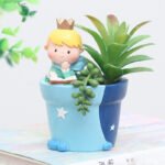 Cute fairy tale little prince flower pot creative desktop small flower pot landscape potted flower pot succulent flower pot wholesale - Image 3