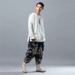 Modified Hanfu loose printed bloomers - Image 5