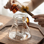 Heat-resistant glass tea set