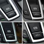 Suitable for BMW 5 Series 7 Series handbrake P key 520 730 parking switch F10 F02 electronic handbrake switch button