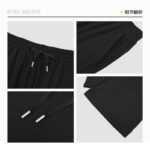 Semir Semir casual pants women's basic mopping pants lazy Japanese 2022 summer slim wide-leg pants cool feeling all-match 109322127083 black XXL - Image 5