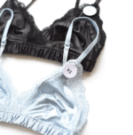 Nordic niche WEEK girl satin small chest no steel ring thin triangle cup comfortable sleeping underwear - Image 2