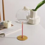 Pink Stem Burgundy Red Wine Glass Tulip Cup Apple Cup Ribbed Design A Cup with Outstanding Temperament - Image 3