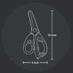 Heguo Stainless Steel Food Supplementary Scissors Maternal and Baby Supplies Baby Multi-functional Cutting Vegetables and Meat Portable Household Feeding Scissors - Image 5