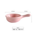 Wholesale color glaze seasoning ceramic handle dish soy sauce vinegar dish creative mini with handle discretionary small dish Japanese tableware - Image 6