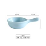 Wholesale color glaze seasoning ceramic handle dish soy sauce vinegar dish creative mini with handle discretionary small dish Japanese tableware - Image 7