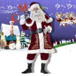 Plus size European and American Christmas costumes adult men and women Santa Claus Christmas dress Christmas couple costumes - Image 2