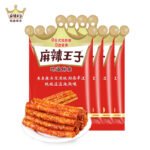 Spicy Prince Authentic Spicy Strip Childhood Reminiscence Snack Hunan Specialty Office Snack Big Bag Very Spicy 90g*4 Packs