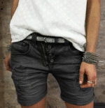 Factory direct sale new foreign trade wish Amazon hot sale wash water hole casual denim shorts women - Image 2