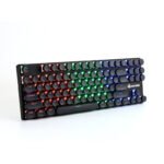 Magician MK6 mechanical keyboard gaming gaming keyboard 87-key RGB phantom color mechanical keyboard retro round keycap wired keyboard green shaft black - Image 8