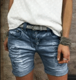 Factory direct sale new foreign trade wish Amazon hot sale wash water hole casual denim shorts women - Image 3