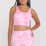 Tie-Dye Second-Skin Feel Tank Built in Bra