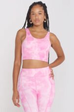 Tie-Dye Second-Skin Feel Tank Built in Bra