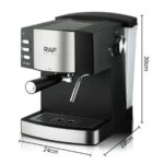 RAF European standard cross-border pump pressure coffee machine home small semi-automatic Italian coffee machine steam milk foaming machine - Image 5