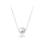 HXL255 Korean version Japanese temperament shell beads S925 sterling silver single pearl necklace female pearl silver necklace - Image 5