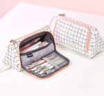 Korean large-capacity canvas pencil bag simple girl high-value net red pencil case stationery box female high school student stationery bag 2022 new junior high school student Japanese pencil bag primary school student male ins