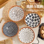 Jiwu Forest Japanese 8-inch Ramen Bowl Bamboo Hat Bowl Household Large Bowl Tableware Large Soup Bowl Instant Noodle Bowl Eating Noodles 4 Pack - Image 7