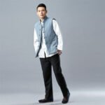 Improved Hanfu standing collar short vest - Image 3
