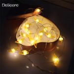 Ins snowflake star copper wire light string outdoor indoor room layout wedding decoration lights festival romantic led lights - Image 7