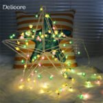 Ins snowflake star copper wire light string outdoor indoor room layout wedding decoration lights festival romantic led lights - Image 4