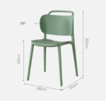 Nordic designer creative dining chair net red ins home back makeup chair modern minimalist plastic desk chair - Image 5