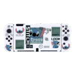 Cameron (KAMLEN) Switch OLED protective case cover with pluggable base frosted separated silicone soft shell game console accessories storage bag [with tempered film] matte soft shell - trendy doll with pluggable base - Image 5