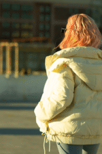 Oversized Hooded Down Jacket - Image 4