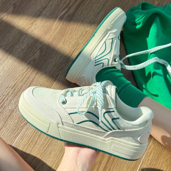 ?pin national tide domestic products small white shoes women's autumn ins tide all-match shoes retro Japanese original women's shoes niche design canvas shoes thick-soled heightening sneakers-TP188Q